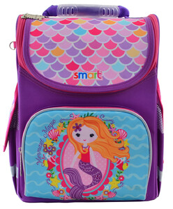 Рюкзак школьный, каркасный Mermaid (12 л), Smart