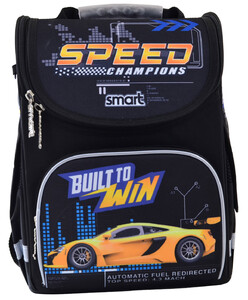 Рюкзаки, сумки, пенали: Рюкзак школьный, каркасный Speed Champions (12 л), Smart