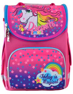 Рюкзаки, сумки, пенали: Рюкзак школьный, каркасный Unicorn (12 л), Smart