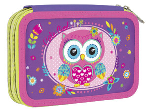 Рюкзаки, сумки, пеналы: Пенал твердый двойной Little Owl, Smart