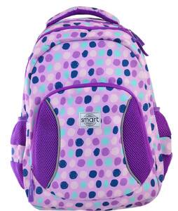 Рюкзаки, сумки, пеналы: Рюкзак школьный Violet spots (19 л), Smart