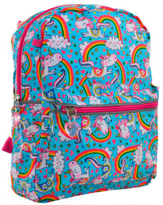 Рюкзаки, сумки, пенали: Рюкзак детский двухсторонний K-32 Rachell Pattern (7л), Yes
