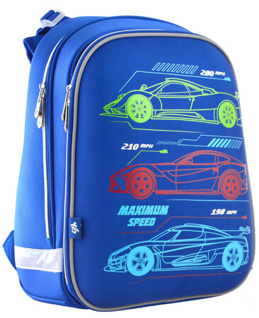 Рюкзаки: Рюкзак школьный каркасный H-12 Maximum Speed (16,5л), Yes