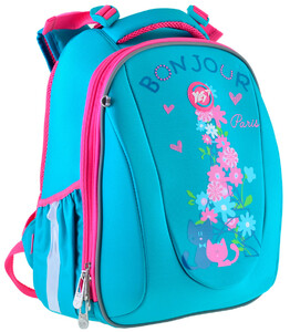 Рюкзаки, сумки, пенали: Рюкзак школьный каркасный H-28 Bonjour (20,5л), Yes