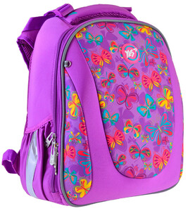 Рюкзаки, сумки, пенали: Рюкзак школьный каркасный H-28 Butterfly dance (20,5л), Yes