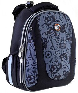 Рюкзаки, сумки, пеналы: Рюкзак школьный каркасный H-28 Funny monster (20,5л), Yes