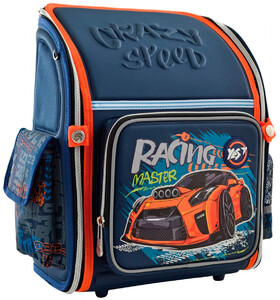Рюкзаки, сумки, пенали: Рюкзак школьный каркасный H-18 Racing (14л), Yes