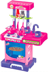 Ігри та іграшки: Кухонний ігровий набір з посудом (червоний)