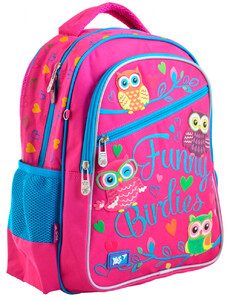 Рюкзаки, сумки, пенали: Рюкзак школьный S-23 Funny Birdies (12,5л), Yes