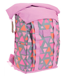 Рюкзаки, сумки, пеналы: Рюкзак городской Roll-top Colorful geometry (18 л), YES