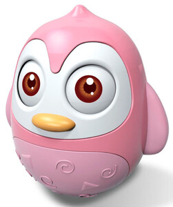 Развивающие игрушки: Ванька-встанька Пингвин, розовый, Baby Mix