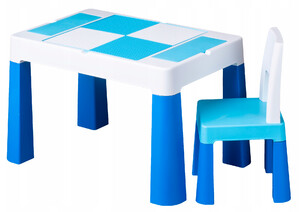 Меблі: Дитячий комплект столик і стільчик Multifun, блакитний, Tega