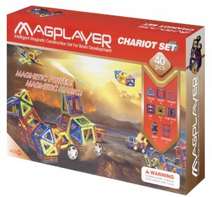Магнітний конструктор (40 деталей) MagPlayer