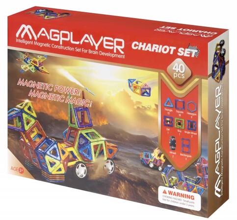 Магнітні конструктори: Магнітний конструктор (40 деталей) MagPlayer