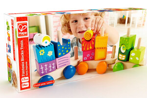 Игры и игрушки: Конструктор деревянный Поезд