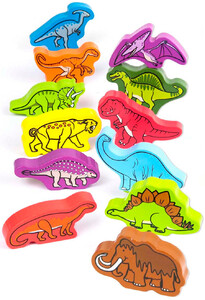 Динозаври: Набір дерев'яних фігурок Динозаври, Hape