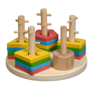Кубики, сортеры и пирамидки: Логический круг Мир деревянных игрушек