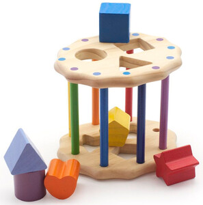 Кубики, пірамідки і сортери: Сортер Цікавий циліндр, Мир деревянных игрушек