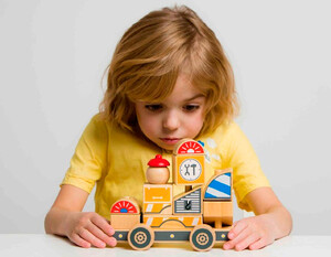 Ігри та іграшки: Автомобіль-конструктор Ремонтна машина Мир деревянных игрушек