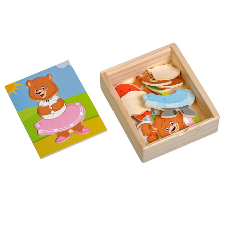 Рамки з вкладишами: Ведмедик Катя, Мир деревянных игрушек