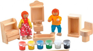 Игры и игрушки: Набор для творчества Ванная комната, Мир деревянных игрушек