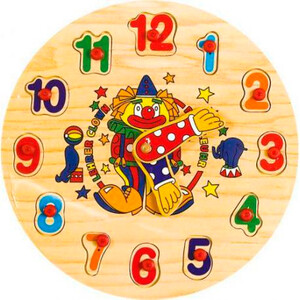 Игры и игрушки: Часы Цифры Мир деревянных игрушек