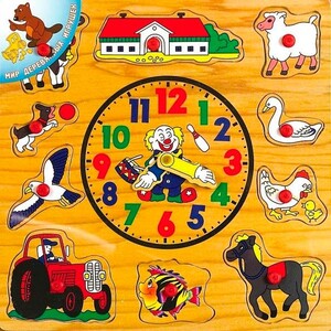 Часы и время года: Рамка-вкладыш Часы, Мир деревянных игрушек