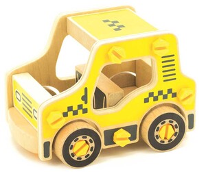 Деревянные конструкторы: Конструктор Такси Мир деревянных игрушек