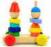 Пирамидка-каталка Мальчик и девочка Мир деревянных игрушек дополнительное фото 2.