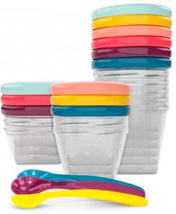 Детская посуда и приборы: Набор контейнеров для еды Babybols Multi Set (15 предметов), Babymoov