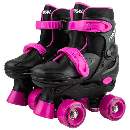 Роликовые коньки: Роликовые коньки Twirler (черные с розовым), размер 34-37, Stiga
