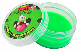 Ліплення та пластилін: Мистер Слайм, Пластичная масса Oops! светлячок (зеленый), 45 г, Yes Kids