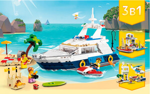 Игры и игрушки: Конструктор детский Пляжный отдых, серия Чудесный город, Jvtoy