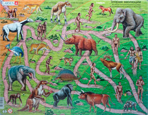 Ігри та іграшки: Пазл рамка-вкладиш Теорія еволюції (83 ел.)