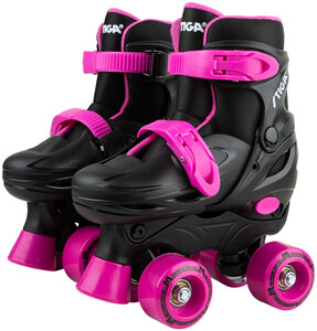 Детский транспорт: Роликовые коньки Twirler (черные с розовым), размер 30-33, Stiga