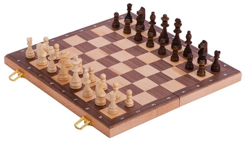 Настольные игры: Шахматы в деревянном футляре, Goki
