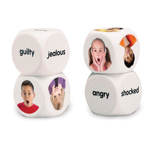 Англійська мова: Логопедичні кубики для оповідань "Емоції" Learning Resources