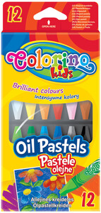 Товари для малювання: Карандаши пастельные масляные (12 цветов), Colorino