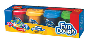 Лепка и пластилин: Набор массы для лепки Fun Dough, 4 цвета, Colorino