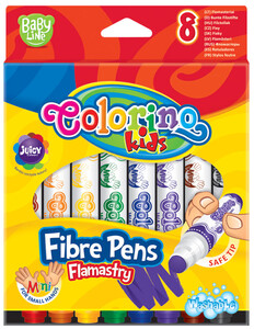Товары для рисования: Смываемые фломастеры для самых маленьких 8 цветов, Colorino