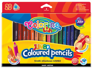 Товары для рисования: Карандаши цветные трехгранные, 20 цветов, Colorino