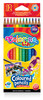 Карандаши цветные акварельные шестигранные с кисточкой (12 цветов), Colorino