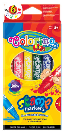 Товари для малювання: Фломастеры-штампы 6 штук, Colorino