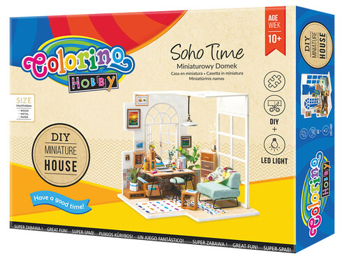 Будиночки і меблі: Набір мініатюрний будинок Soho Time, Colorino