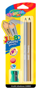 Товари для малювання: Олівці кольорові Jumbo (2 шт., чинка), Colorino