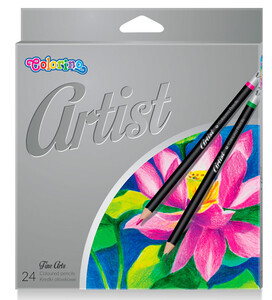Товари для малювання: Карандаши цветные Premium, 24 цвета, Artist, Colorino