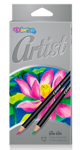 Товары для рисования: Карандаши цветные Рremium, 12 цветов, Artist, Colorino