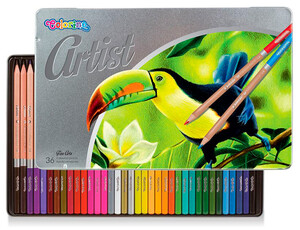 Товары для рисования: Пастель масляная, круглая Рremium, серия Artist (36 цветов), Colorino