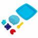 Кинетический песок для детского творчества — «Голубой замок с формочками», 454 г, Kinetic Sand дополнительное фото 1.