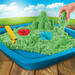 Кинетический песок для детского творчества — «Зеленый замок с формочками», 454 г, Kinetic Sand дополнительное фото 6.